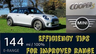 Mini Electric Cooper SE - Tips for improving range & efficiency