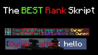 This is the BEST /rank skript you will ever see....