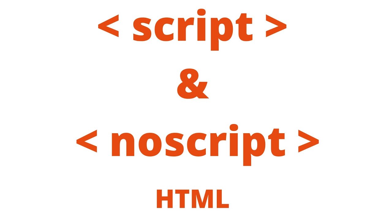 HTML Noscript Tag | HTML Script Tag | No Script Tag In Html | How To ...