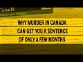 Why murder in Canada can get you a sentence of only a few months