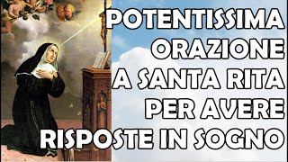 Potentissima Orazione a Santa Rita Per Avere Risposte In Sogno