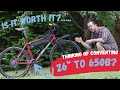 Converting a 26” MTB to 650b - here’s what I think about!