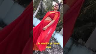 So Beautiful Girl #in #Red #Saree #trendings #videos #ytshorts #chala #andamaina #ammayi