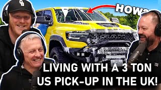Living with a 3 ton US pick-up in the UK! REACTION | OFFICE BLOKES REACT!!