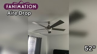 52” Fanimation Aire Drop ceiling fan (Full Demonstration)