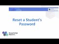 Reset a Student's Password