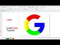 gmail logo in coreldraw ll13 ll  Google Logo Designing in CorelDraw 2019