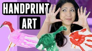 Handprint Crafts - LOADS of IDEAS FOR HOMEMADE ART PROJECTS