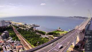 明石海峡大橋ライブカメラ 4K [6/4] Akashi-Kaikyo Bridge LIVE Camera Archive 神戸淡路鳴門自動車道 淡路島 大阪湾 交通情報