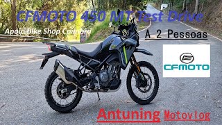 CFMOTO 450 MT Test Drive com 2 Pessoas