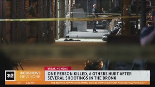 Multiple shootings under investigation in the Bronx