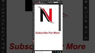 How to Make Letter N Logo Design in Adobe Illustrator | Typography logo | Digital Art Designs