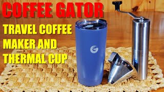 Is There an EASIER Way to Make Coffee On the Road? - Coffee Gator Pour Over Coffee Travel Mug