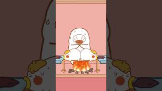 冬季限定美味，烤红薯Roasted Sweet Potatoes丨#funnyanimation丨disgustingcartoon