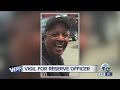 Vigil for slain Highland Park reserve officer