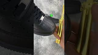 Nike Air Force 1 Black Real vs Fake difference,Have you noticed this before?
