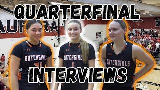 Senior Dutchgirl Postgame Interviews Following Quarterfinal Win vs. Aurora to Advance to Final Four