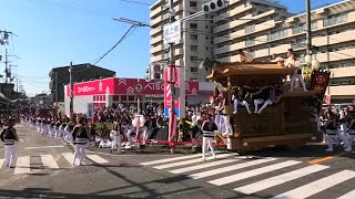 (毛穴町ハプニング)令和4年10月15日 八田荘だんじり祭り 新道パレード