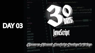 30 Days JavaScript - Day 03 [ Data Types ]
