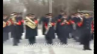 Klas Kışlık Pelerin Paltolu Tören Kıyafeti - Erzincan 3.Ordu Komutanlığı Bölge 🎷📯🎺Bandosu🎺📯🎷