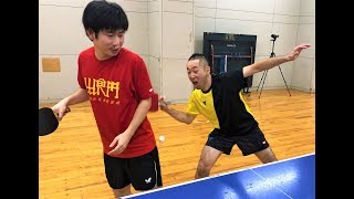 【エンタメの神様】OKPさんVSぐっちぃ【卓球知恵袋】岐阜 全日本マスターズ王者　Table Tennis