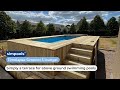 Building a deck around an above ground swimming pool (Simpool 5 Lounge)