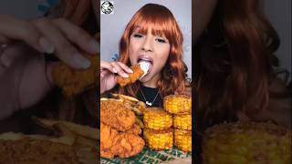 Ambar’s Flavorful Wingstop Feast: Tenders, Fries, and Corn! 🌽🍗#shorts #mukbang #trending