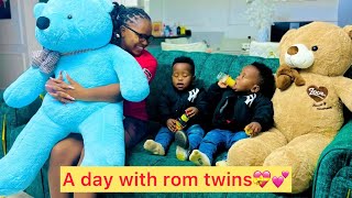 A day  with rom twins💖✨@Wamboashley