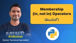 P45 - Python Membership Operators [తెలుగు]
