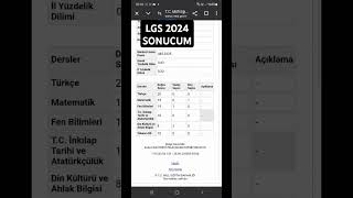 LGS 2024 SONUCUM #lgs