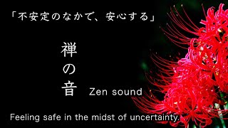 【禅の音】「不安定のなかで、安心する」【Zen meditation】Feeling safe in the midst of uncertainty.