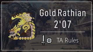 MHWI | Gold Rathian SnS 2'07 - TA Rules