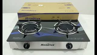 Homelux Tempered Glass Double Burner Series Model  HD-9900