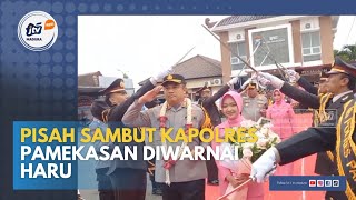 Pisah Sambut Kapolres Pamekasan Diwarnai Suasana Haru