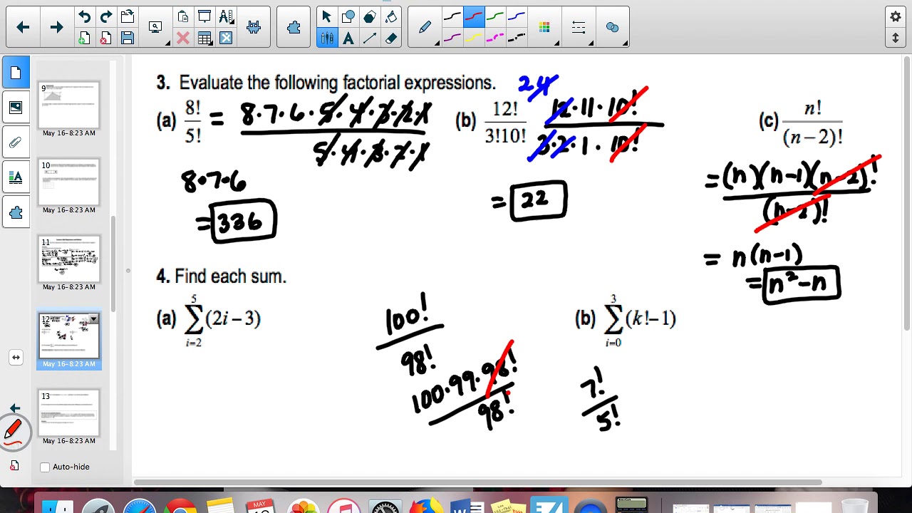 Lesson 58 Precalculus: Sequences And Series - YouTube