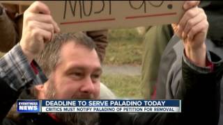 Deadline to serve Paladino with notice of removal petition is today