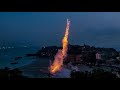 Chinese artist creates stairway to heaven fireworks| CCTV English