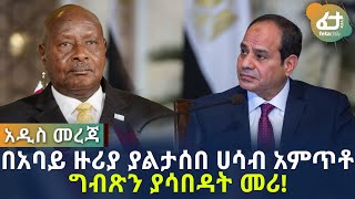 Ethiopia በአባይ ዙሪያ ያልታሰበ ሀሳብ አምጥቶ  ግብጽን ያሳበዳት መሪ!