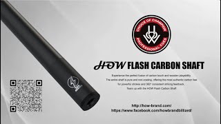 HOW Flash Carbon Shaft, offering seven joint sizes.