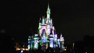 Full Celebrate The Magic projection show at Magic Kingdom (September 2013)