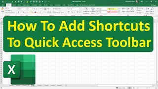 How To Add Shortcuts On Quick Access Toolbar