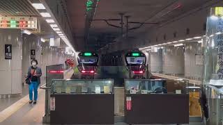 EMU900型電聯車進出站-基隆火車站（縮時版）（00m24s)🚅#台鐵列車