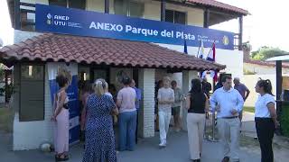 Imágenes de inauguración del anexo de escuela técnica de Atlántida en Parque del Plata