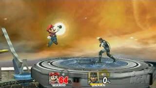 Super Smash Bros. Brawl Nintendo Wii Gameplay - Snake