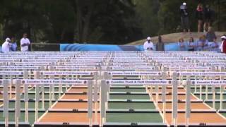 2015 Canadian Junior T\u0026F Championship - 110mH Finals - Matthew Coolen Gold 13.81 w+2.1