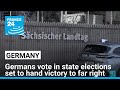 Germans vote in state elections set to hand victory to far right • FRANCE 24 English