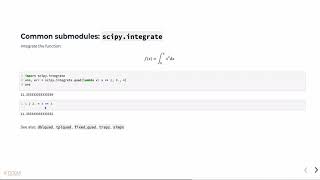 Scientific Python: SciPy