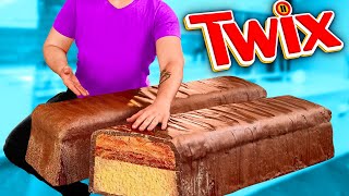 Giant Twix | How to Make The World’s Largest DIY Twix by VANZAI COOKING