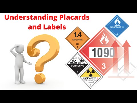 DOT Chart 16 – Understanding HazMat Placards and Labels