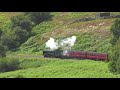 nymr shadow running with 926 repton and class 25 between whitby and pickering for crew training